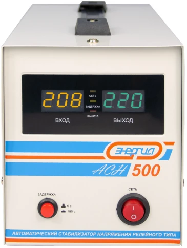 Стабилизатор  АСН-  500  ЭНЕРГИЯ с цифр. дисплеем/ Stabilizer ASN-500 фото 2