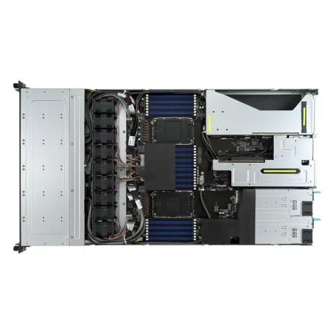 Серверная платформа/ ASUS RS700-E11-RS12U, 1U, 2x Socket-E LGA4677, 32x DDR5 4800*/5600*, 12x2.5'' NVMe/SATA*/SAS* hsb (*-RAID/HBA need), 2x M.2 PCIe 2260/2280, 2 x PCIe Gen5  + 1 x int RAID slot + 1x OCP3.0, 2 x 10G(Intel X710-AT2) RJ45 LAN, 1+ фото 5