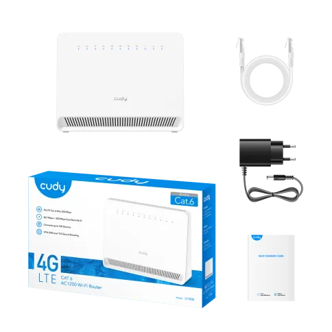 Маршрутизатор/ AC1200 Wi-Fi 4G LTE Cat 6 Gigabit Router, 4 10/100/1000 фото 4