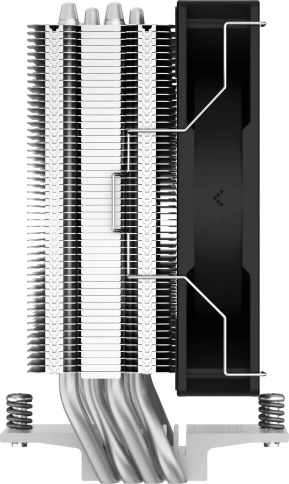 Кулер Deepcool AG400 Soc-AM5/AM4/1200/1700/1851 серебристый/черный 4-pin 18-31.6dB Al+Cu 220W 614gr... фото 5