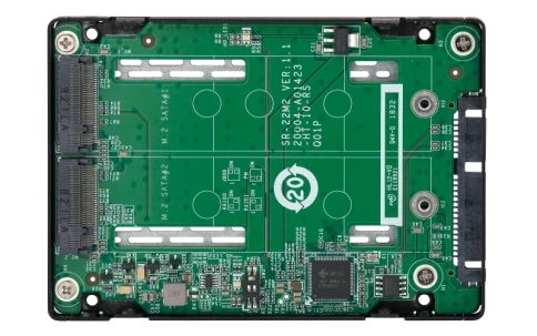Адаптер/ QNAP QDA-A2MAR HDD/SSD drives adapter 2 x M.2 2280 SATA SSD - фото 6