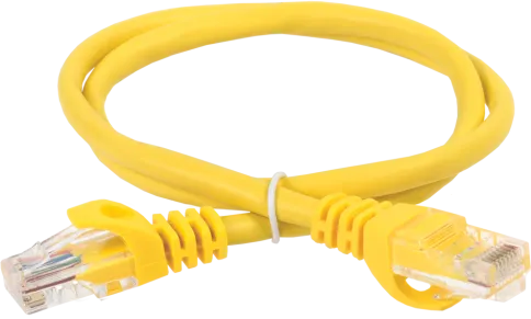 ITK RJ45(m) - RJ45(m) Cat. 5e U/UTP PVC 5м жёлтый фото 1