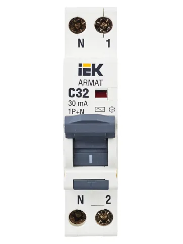 ARMAT АВДТ B06S 1P+NP C32 30мА тип AC (18мм) IEK фото 7