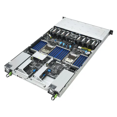 Серверная платформа/ ASUS RS700-E12-RS12U, 1U, 2 x Intel Xeon 6 LGA 4710, 32 x DDR5 6400, 12 x 2.5" hsb  NVMe/SATA*/SAS*, 2 x PCIE Gen5 x16, 2 x OCP3.0, 2 x M.2 Gen5 x2 (2280/2260)(VROC required for RAID), 1+1 2000W фото 4