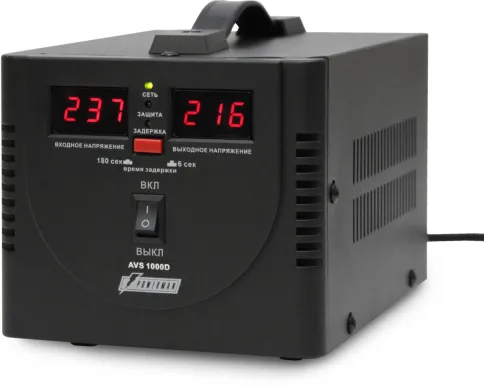 Стабилизатор POWERMAN AVS 1000D, черный фото 2