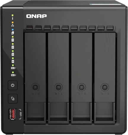Сетевое хранилище без дисков/ SMB QNAP TS-453E-8G NAS, 4-tray w/o HDD. фото 1