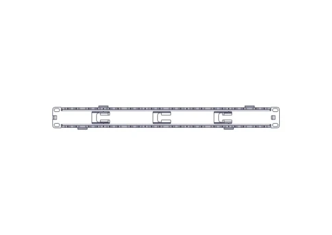 Horizontal cable organizer Systeme Electric, Excelente series, 1U, pla фото 14