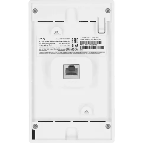 Точка доступа/ AC1200 Dual Band Gigabit Wall Plate Access Point,  MT76 фото 4
