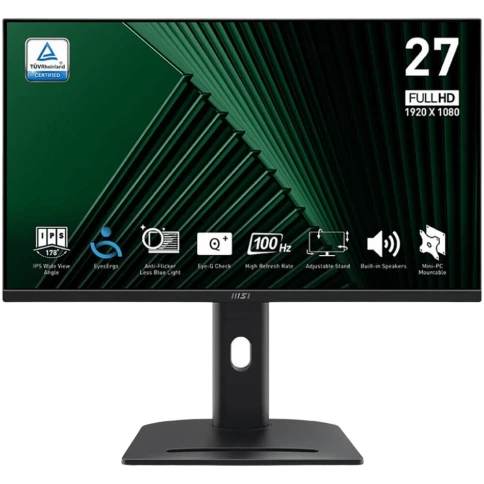 Монитор/ MSI PRO MP275PG 27" 1920x1080, IPS, 100Hz, 4ms, 100M:1, 300cd фото 1
