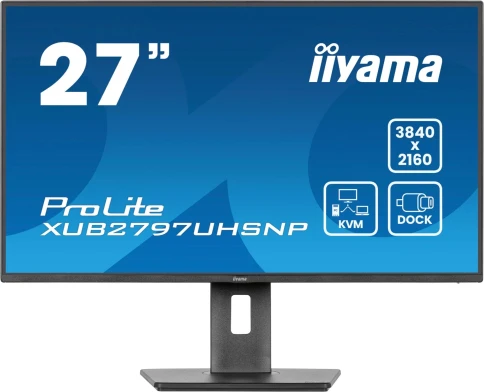 Монитор Iiyama 27" ProLite XUB2797UHSNP-B1 черный IPS LED 4ms 16:9 HDM фото 1