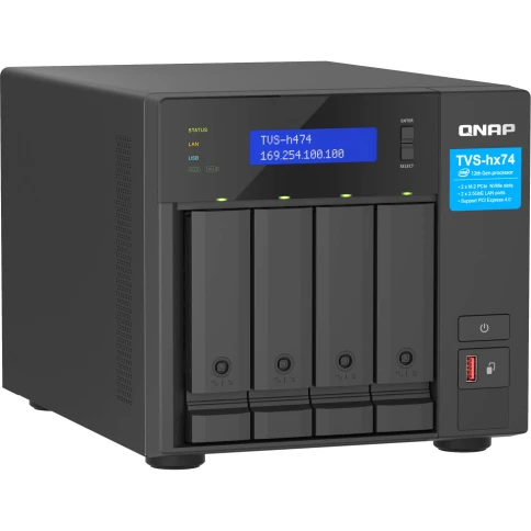Сетевое хранилище без дисков/ ENTERPRISE QNAP TVS-h474-PT-8G QTS hero фото 3