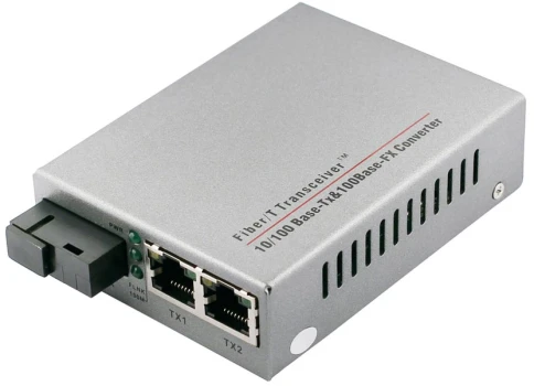 Медиаконвертер/ OSNOVO Медиаконвертер FE, 2*10/100Base-T, 1 оптический порт (SC, tx1550нм/rx1310нм)... фото 1