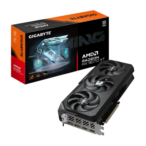 Видеокарта GIGABYTE GV-R9070XTGAMING OC-16GD фото 1