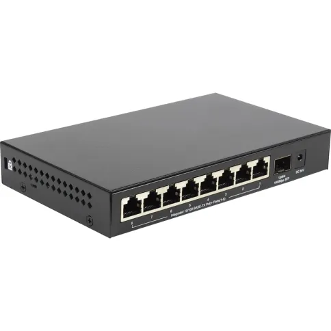 Коммутатор/ Unmanaged Switch 8x100Base-TX PoE, 1x1000Base-X SFP, PoE B фото 2