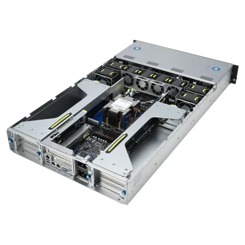 Серверная платформа/ ASUS ESC4000A-E12-SKU1, 2U GPU, 1 x SP5 LGA6096 EPYC 9004 (400W), 12DIMM DDR5, 2 x 2.5" SATA/SAS*/NVMe + 2 x 3.5" SATA/SAS*/NVMe + 2 x 3.5" SATA/SAS*,2 x GbE LAN (I350), 1+1 2600W фото 5