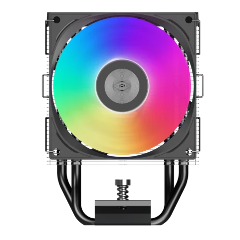 Кулер для процессора/ CPU Cooler PCCooler R400 ARGB BK (180W, 4-pin PW фото 1