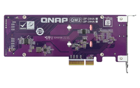Плата расширения/ QNAP QM2-2P-344A 2 x M.2 22110 or 2280 PCIe (Gen3 x4 фото 4