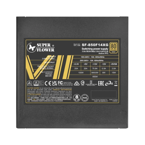 Блок питания 850 Ватт/ Power Supply Super Flower Leadex VII, 850W, ATX фото 6