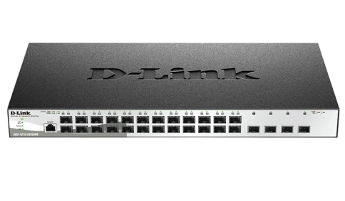 Управляемый L2 коммутатор/ Управляемый L2 коммутатор, 24x1000Base-X SFP, 4x10GBase-X SFP+,... фото 1