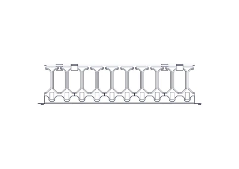 Horizontal cable organizer Systeme Electric, Excelente series, 1U, pla фото 10