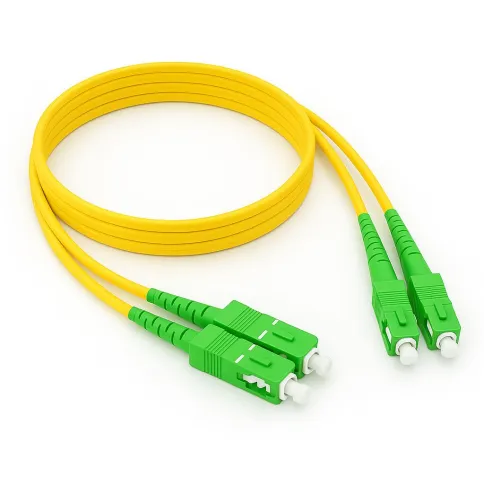 Патч-корд ADVANT ADVOS2-PCD005-SCFC-AA-LY, Duplex, тип волокна: SM 9/125 (OS2). Разъемы: SC/APC-SC/APC. Длина: 0,5, оболочка: LSZH, диаметр кабеля: 3 фото 1