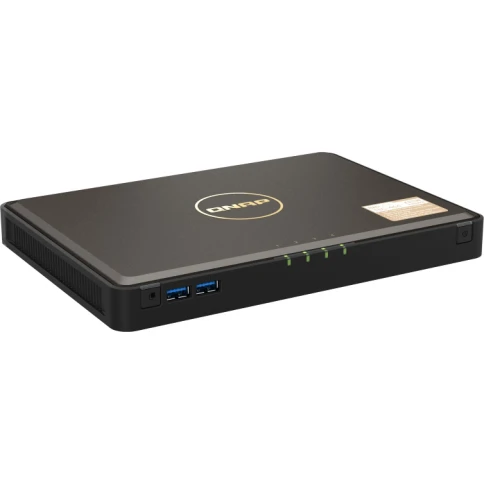 Сетевое хранилище без дисков/ SMB QNAP TBS-464-8G NAS  4-bay M.2 NVMe, фото 2
