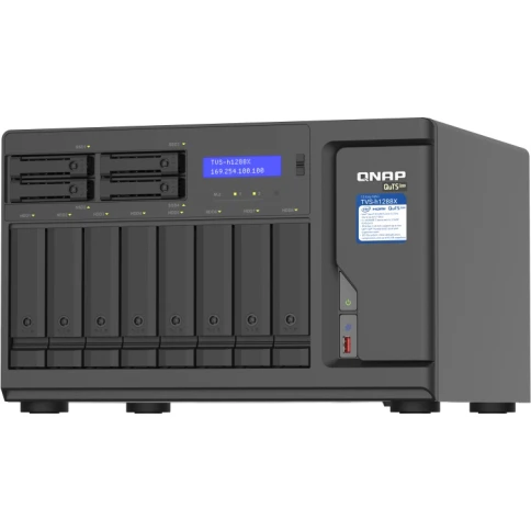Сетевое хранилище без дисков/ ENTERPRISE QNAP TVS-h1288X-W1250-16G NAS фото 3