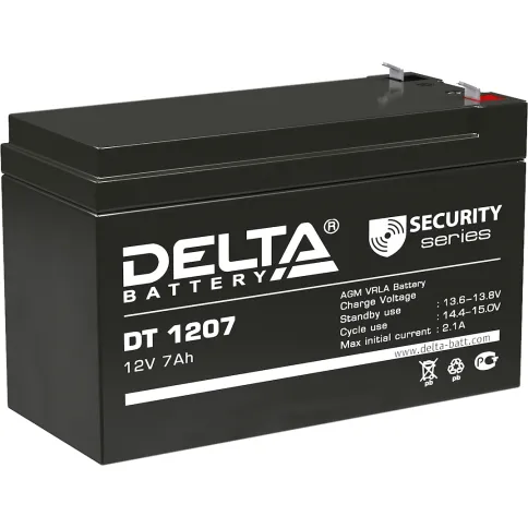 Батарея DELTA серия DT, DT 1207, напряжение 12В, емкость 7Ач (разряд 2 фото 1