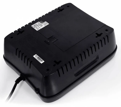 ИБП SPD-750U LCD, линейно-интерактивный, цифровой дисплей,  750 ВA, 450 Вт, 4 евророзетки с резервным питанием, 4 евророзетки с фильтрацией, USB,  защита RJ45/RJ11, батарея свинцово-кислотная 12В 9Ач, ШхГхВ 285х232х103мм, 7.4 кг/ UPS SPD-750U LCD, line-in фото 3