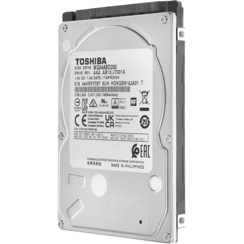 Жесткий диск/ HDD Toshiba SATA 2TB 2.5" 6.0 Gbit/s 5400... фото 2