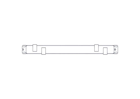 Horizontal cable organizer Systeme Electric, Excelente series, 1U, pla фото 13