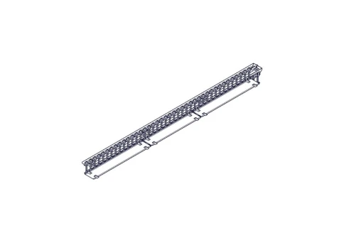 Systeme Electric vertical cable manager, Excelente series, plastic fin фото 3
