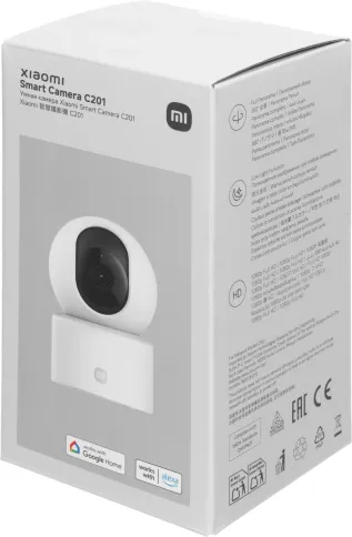 Камера видеонаблюдения IP Xiaomi C201 Wi-Fi 3.3-3.3мм цв. корп.:белый фото 9