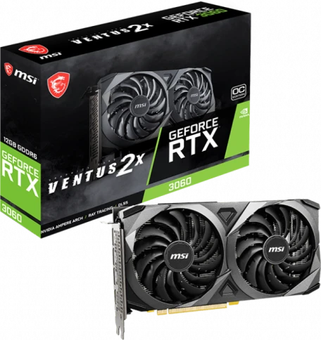 Видеокарта/ VGA MSI NVIDIA GeForce RTX 3060 VENTUS 2X 12G OC 12GB, GDD фото 1
