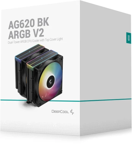 Устройство охлаждения(кулер) Deepcool AG620 Bk V2 ARGB Soc-AM5/AM4/1200/1700/1851 черный 4-pin... фото 10