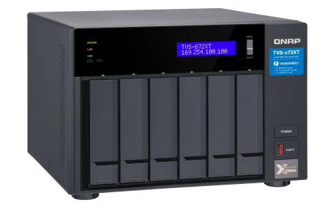 Сетевое хранилище без дисков/ SMB QNAP TVS-672XT-i3-8G 6-Bay NAS, Inte фото 4