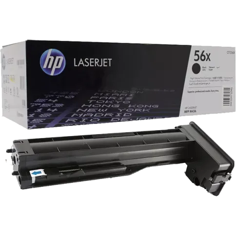HP 56X Black Original LaserJet Toner Cartridge (CF256X) фото 1