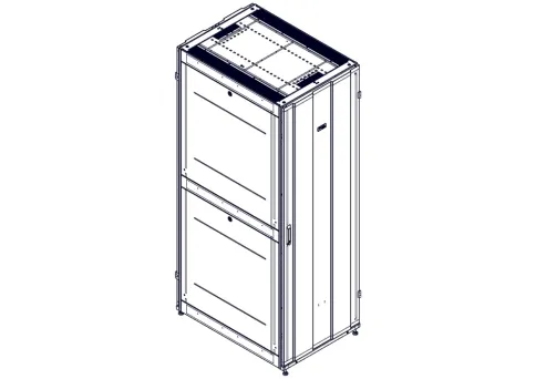 Шкаф Systeme Electric, серия Uniprom, 48U-750/1070, боковые панели 4шт фото 8