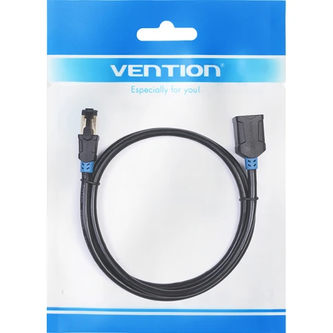 Патч-корд удлинитель Vention прямой SSTP cat.6, RJ45 - 3м. Черный фото 4