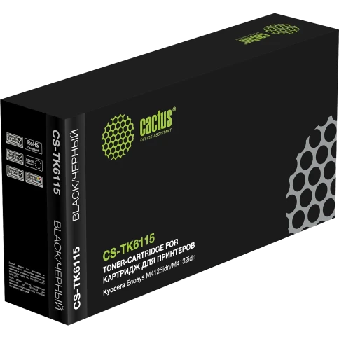 -/ Картридж лазерный Cactus CS-TK6115 TK-6115 черный (15000стр.) для Kyocera... фото 3