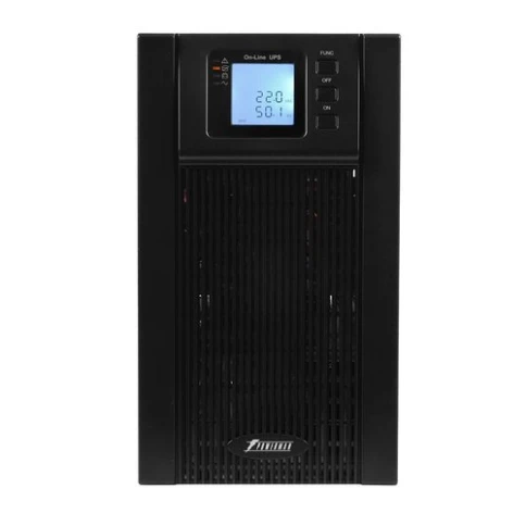 ИБП POWERMAN Online 2000 plus, LCD, двойного преобразования, 2000ВА, 1800Вт, 2 евророзетки с резервным питанием, USB, RS232, слот SNMP, разъем EPO, внешний блок батарей (в комплект не входит), 191 х 460 х 337 мм., 10.5 кг./ UPS POWERMAN Online 2000 plus, фото 2