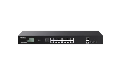 Коммутатор/ Tenda TEG1120P-16-150W Коммутатор неуправляемый PoE, 18 портов, 18x1 Гбит/с,... фото 2