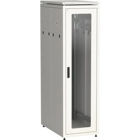 ITK Шкаф сетевой 19" LINEA N 42U 600х1000 мм стеклянная передняя дверь фото 1