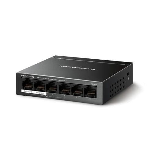 Коммутатор/ 6-Port 10/100 Mbps Desktop Switch with 4-Port PoE+ PORT:... фото 2