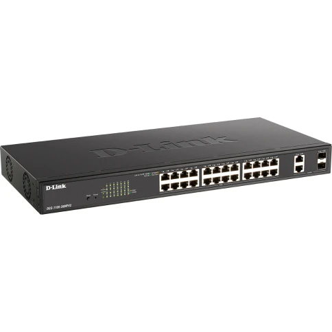 Коммутатор/ EasySmart L2 Switch 24х1000Base-T PoE, 2xCombo 1000Base-T/SFP, PoE Budget... фото 2