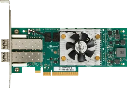 Qlogic QLE2672-CK PCIe 3.0, x8, 2-ports, 16GFC, SR-Optic, трансиверы у фото 1