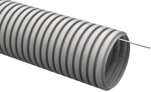 Труба гофр.ПВХ d 25 с зондом (50м), цена за метр фото 1