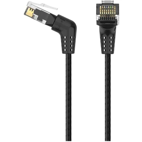 Патч-корд Vention прямой UTP cat.6a, RJ45 угол 90 - 5м. Черный фото 3