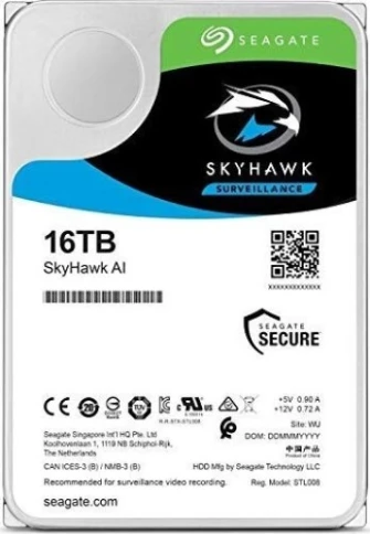 Жесткий диск/ RECERTIFIED HDD Seagate SATA3 16Tb SkyHawk Al Surveillance 7200 256Mb 1 year warranty RECERTIFIED фото 1