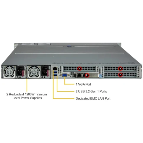 Серверная платформа/ Supermicro Server SYS-112H-TN 1U (1x LGA4710 / 16 фото 4